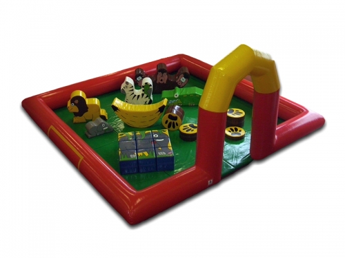 5m x 5m Inflatable surround with mats, fan & Jungle Soft play package